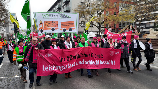 Spitzengruppe des Demonstrationszuges