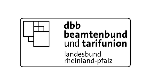 Logo dbb rheinland-pfalz in schwarz-weiss
