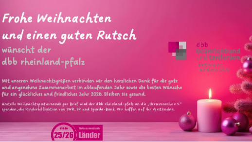 Deko-Bild mit Weihnachtsmotiv in Magenta